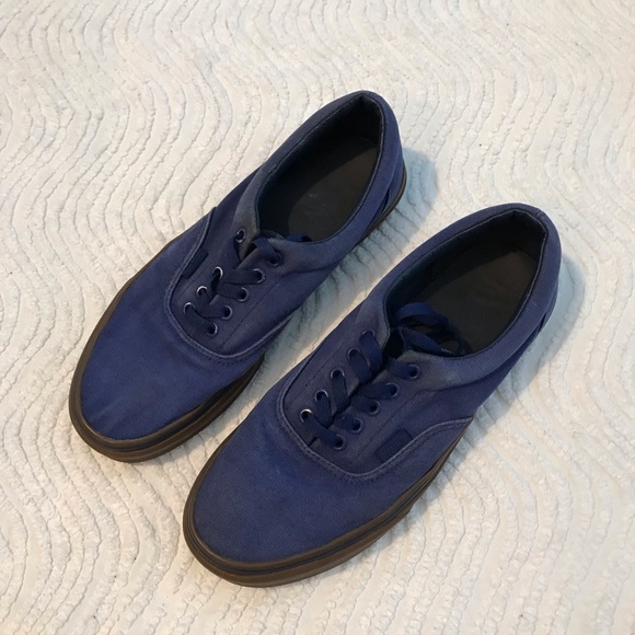 blue vans gum bottom
